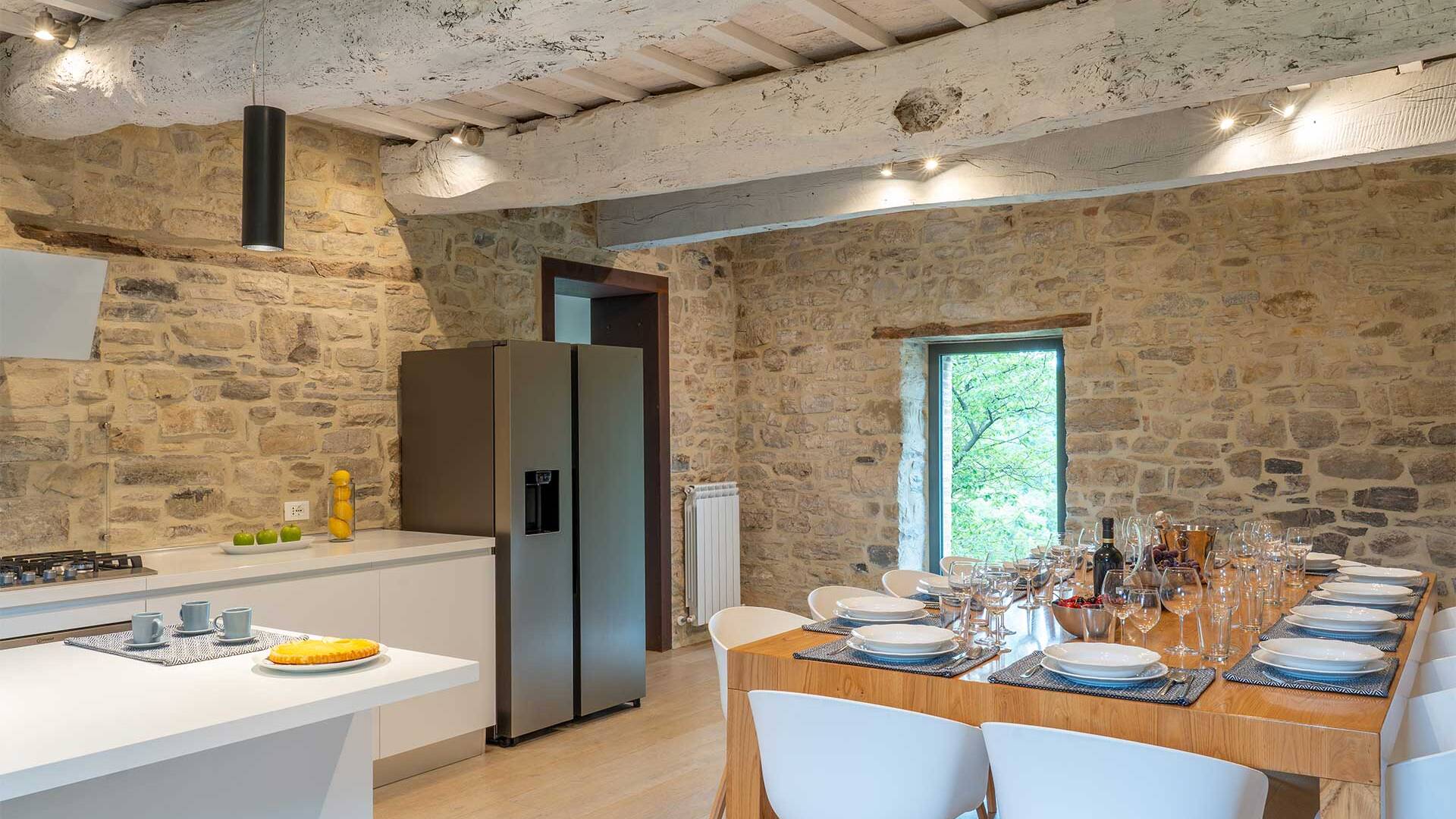 gourmet kitchen with direct access to outdoor
